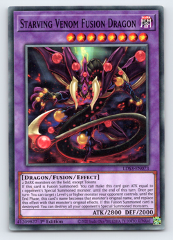 Starving Venom Fusion Dragon - LDS3-EN073 - Common - 1st Edition - Yugioh - Image 1