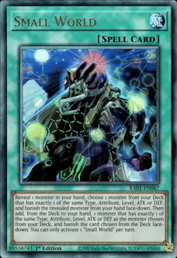 Small World - Ultimate Rare 1st Edition RA01-EN067 - NM - YuGiOh - Image 1