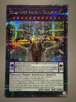 YUGIOH ODD-EYES ARCRAY DRAGON ASIA ENGLISH EDITION AGOV-AE030 25TH FOIL QCSR - Image 1