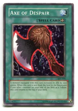 Yu-Gi-Oh! PLAYED/POOR Axe of Despair Common englisch Axt der Verzweiflung - Image 1