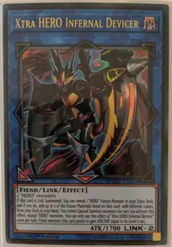 YuGiOh Xtra Hero Infernal Devicer Ultra Rare 1st Edition DUOV-EN013 - Image 1