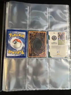 album raccoglitore carte pokemon Yu gi oh Magic Ultra Pro binder blu 9 Tasche - Image 2