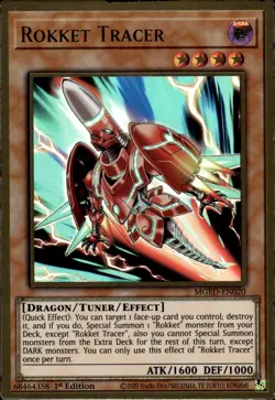 Rokket Tracer - Premium Gold Rare 1st Edition MGED-EN020 - NM - YuGiOh - Image 1