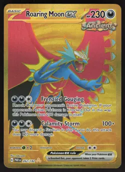 Roaring Moon ex 262/182 Hyper Rare Pokemon TCG SV04: Paradox Rift NM - Image 1