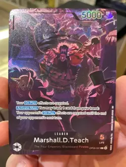 One Piece TCG - Marshall.D.Teach English Version 2nd Anniversary Set OP09-081 NM - Image 1