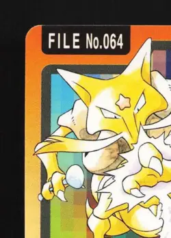 Kadabra No.064 HP Bandai Carddass File Japanese Pokemon Card TCG - Image 4