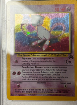 Mew Holo Black Star Promo League PSA 7 NM 2000 Pokemon #9 - Image 2
