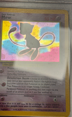 Mew Holo Black Star Promo League PSA 7 NM 2000 Pokemon #9 - Image 4