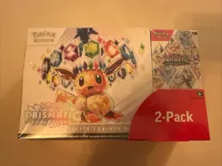 Pokemon TCG Prismatic Evolutions Costco Bundle ETB with Booster, New and Sealed - Image 1