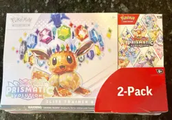 Pokemon TCG Prismatic Evolutions Costco Bundle ETB with Booster, New and Sealed - Image 1