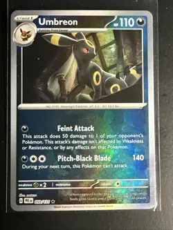 Pokemon TCG Prismatic Evolutions Umbreon Pokeball Reverse Holo Card 059/131 NM-M - Image 1