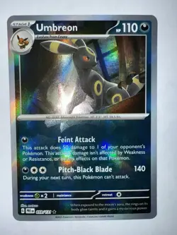 Pokemon TCG Umbreon Pokeball Reverse Holo 059/131 Prismatic Evolutions NM Card - Image 1