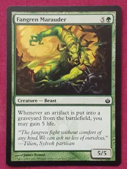Magic The Gathering MIRRODIN BESIEGED FANGREN MARAUDER green card MTG - Image 1