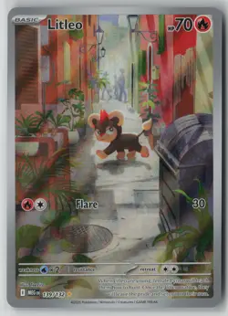 Litleo 139/132 Pokemon Mega Evolution Illustration Rare Near Mint Card (NM) 2 - Image 1