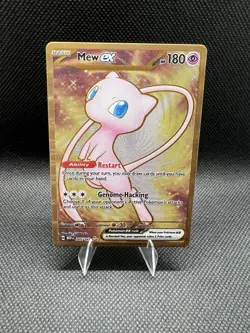 Pokemon TCG Mew EX Metal Gold NM 205/165 Scarlet & Violet 151 Promo Card - Image 1