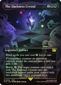 The Darkness Crystal FOIL BORDERLESS - 0335 - Rare - Final Fantasy FIN MTG - Image 1
