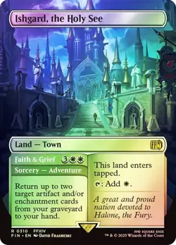 Ishgard, the Holy See FOIL BORDERLESS - 0310 - Rare - Final Fantasy FIN MTG - Image 1