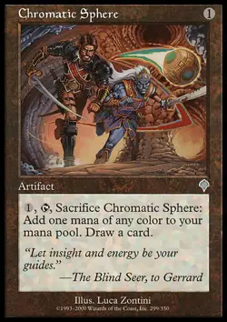 1x Chromatic Sphere Moderate Play, English Invasion MTG Magic - Image 1