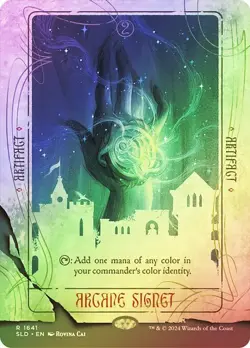 Arcane Signet #1641 Foil Borderless Secret Lair NM MTG - Image 1
