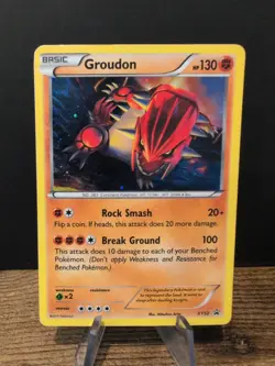 Groudon XY52 Black Star Promo Pokemon TCG Cosmos Holo MP - Image 1