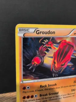 Groudon XY52 Black Star Promo Pokemon TCG Cosmos Holo MP - Image 2