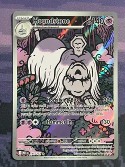 Houndstone 145/132 Pokemon Mega Evolution Illustration Rare Near Mint 2 - Image 1