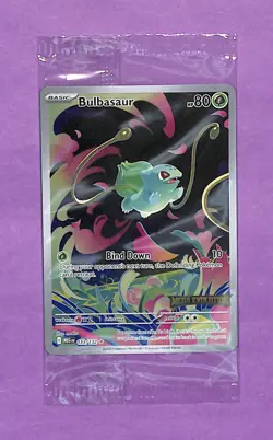 2025 Pokemon Mega Evolutions Bulbasaur 133/132 Stamped Promo Sealed IR - Image 1