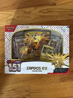 Pokemon TCG Scarlet & Violet 151 Zapdos EX Collection Box Sealed NEW - Image 1