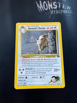 POKEMON GIOVANNI'S PERSIAN 8/132 HOLO RARE GYM CHALLENGE - Image 1