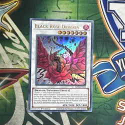 Yugioh! Black Rose Dragon LDS2-EN110 Ultra Rare 1st Edition NM - Image 1
