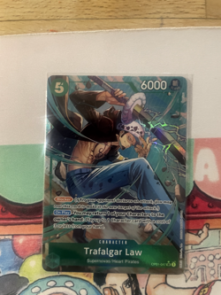 Trafalgar Law OP01-047 PRB01 Super Rare Alternative Art One Piece CCG - Image 1