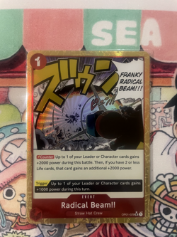Radical Beam!! OP01-029 PRB01 Foil Alternative Art One Piece CCG - Image 1