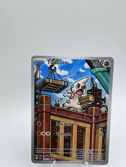 2025 Near Mint Pokemon Timburr IR 125/086 SV: Black Bolt Illustration Rare NM - Image 1
