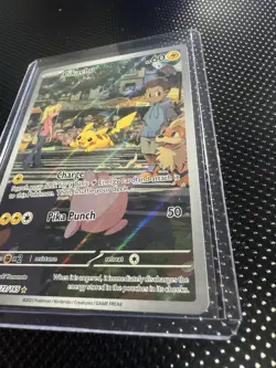 Pokemon Pikachu Scarlet and Violet 151 Holo Card 173/165 Rare SV Illustration - Image 3