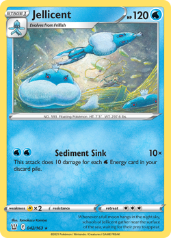 Jellicent 42/163 Rare | Battle Styles | Pokemon Card - Image 1