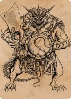 Thrakkus the Butcher 77/081 Art Card (Art Card) Battle for Baldur's Gate NM - Image 1