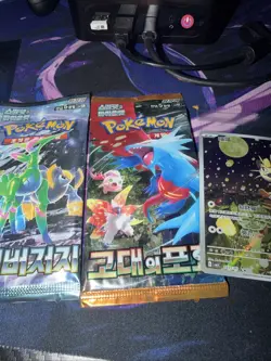 Pokemon TCG Cards Pack with Single Holo Card - Image 1