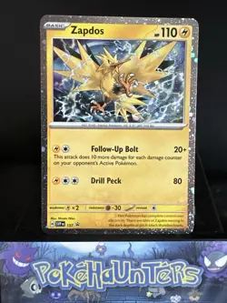 Pokemon Card Zapdos SVP 157 Black Star Promo Holo Rare NM - Image 1