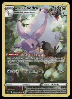 Pokemon Cards Hisuian Goodra GG21/GG70 Crown Zenith Galarian Gallery Holo NM *2 - Image 1