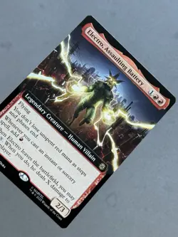 Electro, Assaulting Battery FOIL (Extended Art) #260 MTG Marvel Spider-man - NM - Image 3