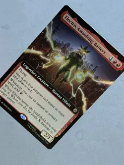 Electro, Assaulting Battery FOIL (Extended Art) #260 MTG Marvel Spider-man - NM - Image 4