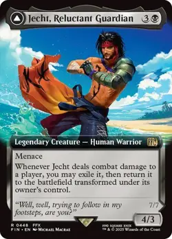 Jecht, Reluctant Guardian EXTENDED - 0448 - Rare - Final Fantasy FIN MTG - Image 1