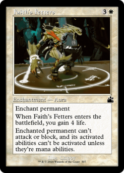 Faith's Fetters 307 (Retro Regular) - MTG Ravnica Remastered - NM - Image 1