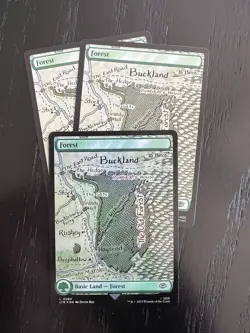 MTG - Forest X3 - 280 - The Lord of the Rings - 1 Foil / 1 Reg - Image 1