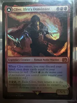 Magic: The Gathering Final Fantasy Clive Ifrit's Dominant Foil - Image 1