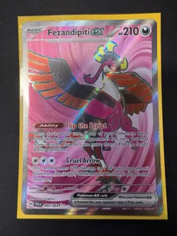 Pokemon TCG Fezandipiti ex 084/064 Shrouded Fable Holo Full Art Card NM - Image 1