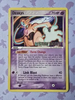 Deoxys 16/107 EX Deoxys Holo Destiny Stamped 2005 Movie Promo Pokemon Card LP-MP - Image 1