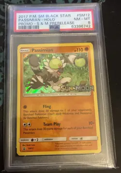 Passimian - (Prerelease) Promo Pokemon Sun and Moon SM12 PSA 8 - Image 1