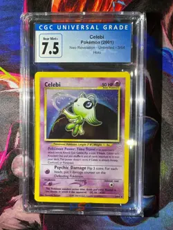 Celebi Holo 3/64 Neo Revelation Unlimited CGC 7.5 NM/Mint Pokemon TCG - Image 1