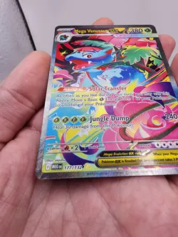 CLEAN MINT Pokemon TCG Mega Venusaur EX #177/132 SIR Mega Evolutions - Image 4